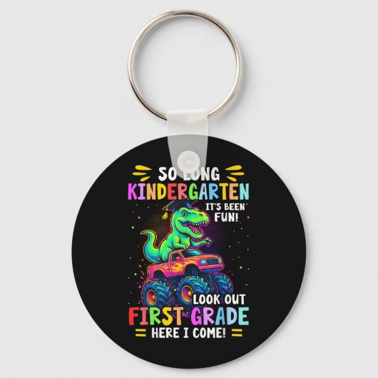 Zo lang kleuterschool Afstuderen Monster Truck Din Sleutelhanger (Voorkant)