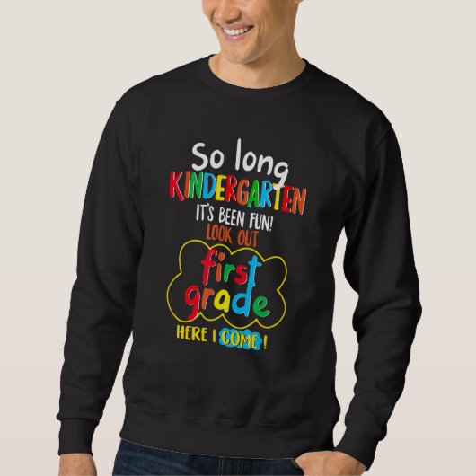 Zo lang kleuterschool is het leuke kleding geweest trui (Voorkant)