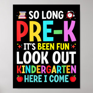 Zo lang Pre-k Afstuderen Afstuderen Docent Kind Bo Poster