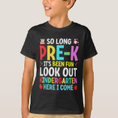 Zo lang Pre-k Afstuderen Afstuderen Docent Kind Bo T-shirt (Voorkant)