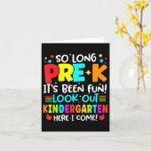 Zo lang pre-k Afstuderen kleuterschool hier kom ik Kaart (Gele Bloem)