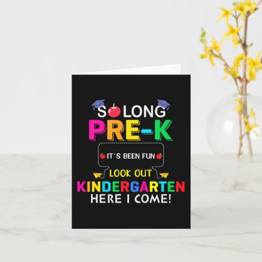 Zo lang pre-k Kindergarten hier Afstuderen vorige  Kaart (Gele Bloem)