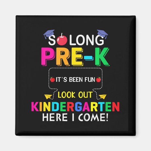 Zo lang pre-k Kindergarten hier Afstuderen vorige Magneet (Voorkant)