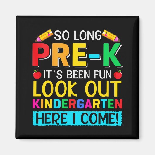 Zo lang pre-k Kindergarten hier Afstuderen vorige Magneet (Voorkant)