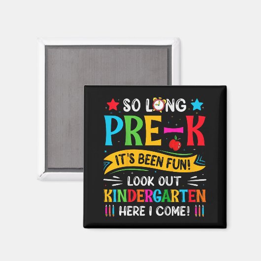Zo lang pre-k Kindergarten hier Afstuderen vorige  Magneet (Voorkant / Achterkant)