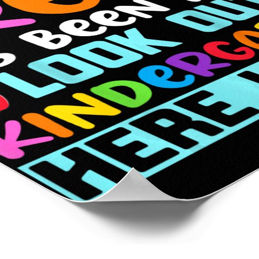 Zo lang pre-k Kindergarten hier Afstuderen vorige Poster (Hoek)