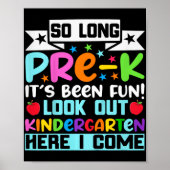 Zo lang pre-k Kindergarten hier Afstuderen vorige Poster (Voorkant)