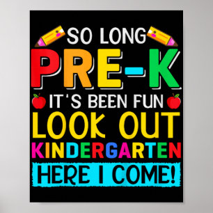 Zo lang pre-k Kindergarten hier Afstuderen vorige  Poster
