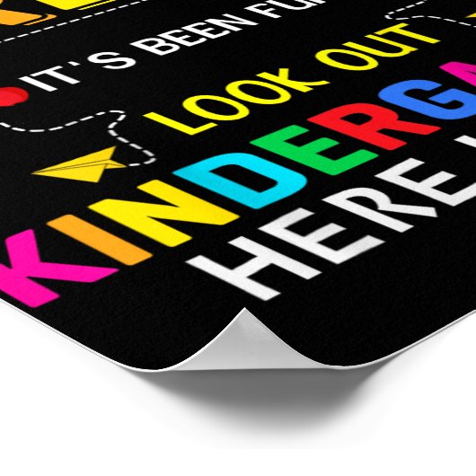 Zo lang pre-k Kindergarten hier Afstuderen vorige  Poster (Hoek)