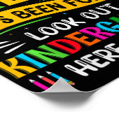 Zo lang pre-k Kindergarten hier Afstuderen vorige  Poster (Hoek)