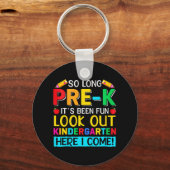 Zo lang pre-k Kindergarten hier Afstuderen vorige Sleutelhanger (Voorkant)