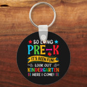 Zo lang pre-k Kindergarten hier Afstuderen vorige Sleutelhanger (Voorkant)