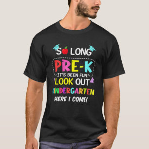 Zo lang Pre K Lool Out Kleuterschool T-shirt