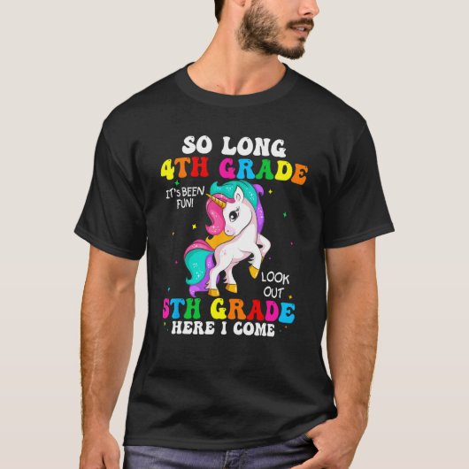 Zo lang vierde graad 5e graad hier kom ik schattig t-shirt (Voorkant)