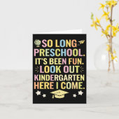 Zo lang voorschool is het leuk Afstuderen Afstuder Kaart (Gele Bloem)