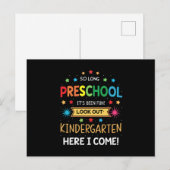 Zo lang voorschoolse Afstuderen Afstuderen Kind va Briefkaart (Voorkant / Achterkant)