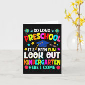 Zo lang voorschoolse Afstuderen Afstuderen Kind va Kaart (Gele Bloem)
