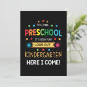 Zo lang voorschoolse Afstuderen Afstuderen Kind va Kaart (Staand voorkant)