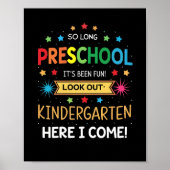 Zo lang voorschoolse Afstuderen Afstuderen Kind va Poster (Voorkant)