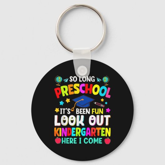 Zo lang voorschoolse Afstuderen Afstuderen Kind va Sleutelhanger (Voorkant)