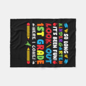 Zo Lange Kindergarten 1ste graad Fleece Deken (Voorkant (Horizontaal))