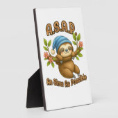 Zo langzaam als mogelijk - Cute Sloth ASAP Klassie Fotoplaat (Zijkant)