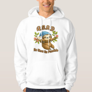 Zo langzaam als mogelijk - Schattige luiaard ASAP Hoodie