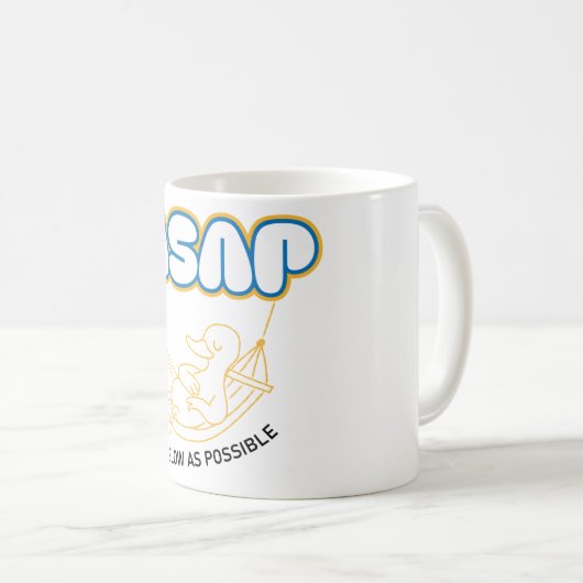 zo langzaam mogelijk koffiemok (Voorkant rechts)