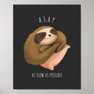 zo langzaam mogelijk poster
