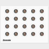 zo langzaam mogelijk ronde sticker (Vel)