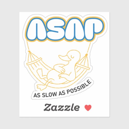 zo langzaam mogelijk sticker (Vel)