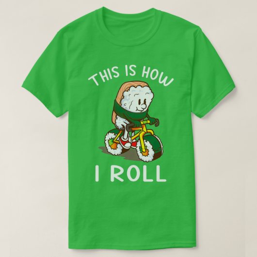 Zo leid ik Sushi Bicycle cadeau T-shirt (Design voorkant)