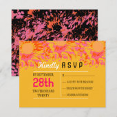 Zo  lentestventilator Mitzvah Reply Card RSVP Kaartje (Voorkant / Achterkant)