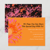 Zo  lentestventilator Mitzvah Reply Card RSVP Kaartje (Voorkant / Achterkant)