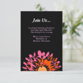 Zo  lentevloerklep op Mitzvah Party Kaart (Staand voorkant)