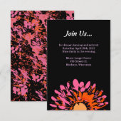 Zo  lentevloerklep op Mitzvah Party Kaart (Voorkant / Achterkant)