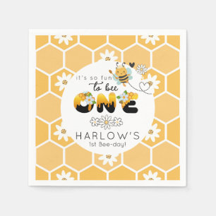 Zo leuk om één hommel bij 1e verjaardag te zijn servet