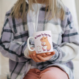 Zo leuk om te zien - Schattigee Capybara Art Koffiemok