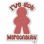 Zo leuke Mersonality spelstuk verklaring Sticker (Voorkant)