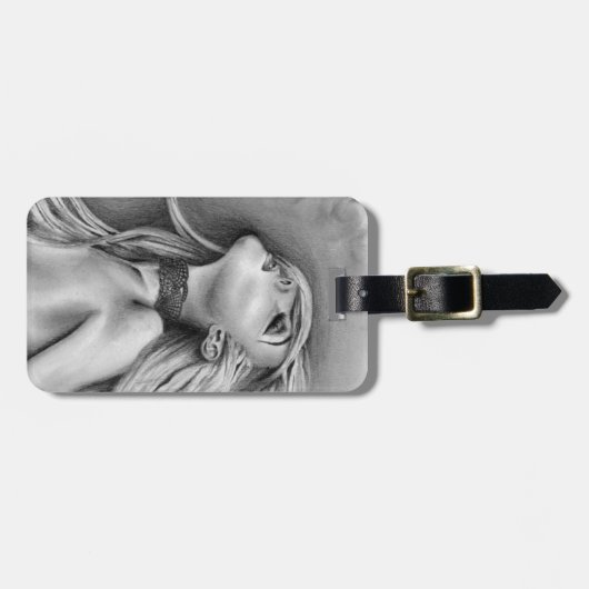 Zo levend Moeder Monster Blond Originele Kunst Bagagelabel (Voorkant horizontaal)