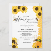 Zo lief als het kan zijn een beetje honing baby sh kaart (Voorkant)