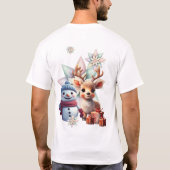 Zo lief dit kleine rendier t-shirt (Achterkant)