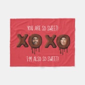 ZO LIEF! Gepersonaliseerde Funny Valentijnsdag Fleece Deken (Voorkant (Horizontaal))