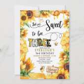 Zo lief om drie 3e verjaardag uitnodiging te zijn (Voorkant)