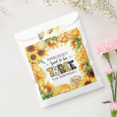 Zo lief om drie bloemen te zijn 3e verjaardag bedankzakje (Gezegeld)