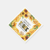 Zo lief om drie bloemen te zijn 3e verjaardag servet (Hoek)