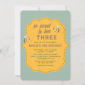 Zo lief om drie meisje verjaardagsfeestje te zijn kaart (Voorkant)