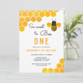 Zo lief om een 1e bijendag verjaardag te zijn kaart (Staand voorkant)