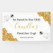 Zo lief om een 1e verjaardag te worden spandoek (Horizontaal)