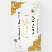 Zo lief om een 1e verjaardag te worden spandoek (Verticaal)